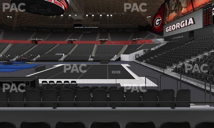 Stegeman Coliseum - Section D Seat View