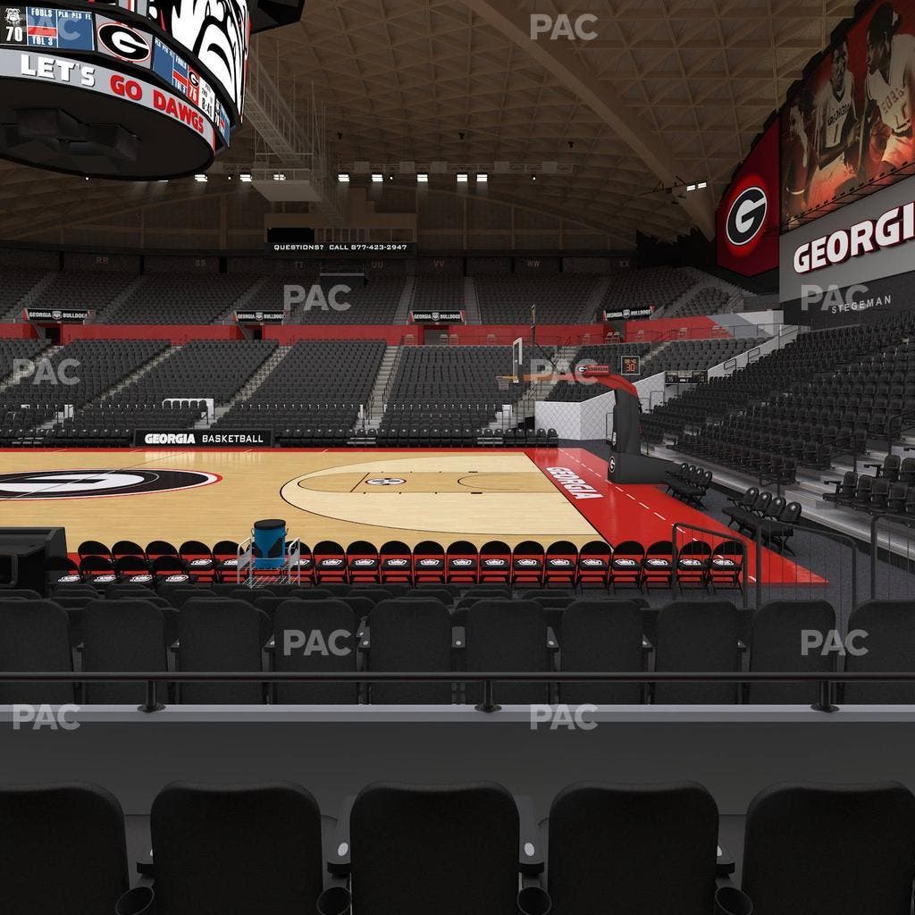 Stegeman Coliseum - Section D Seat View