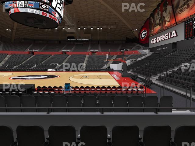 Stegeman Coliseum - Section D Seat View