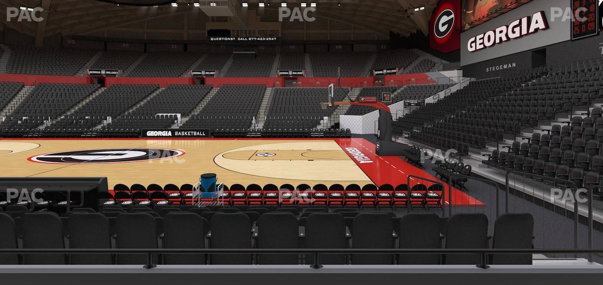 Stegeman Coliseum - Section D Seat View