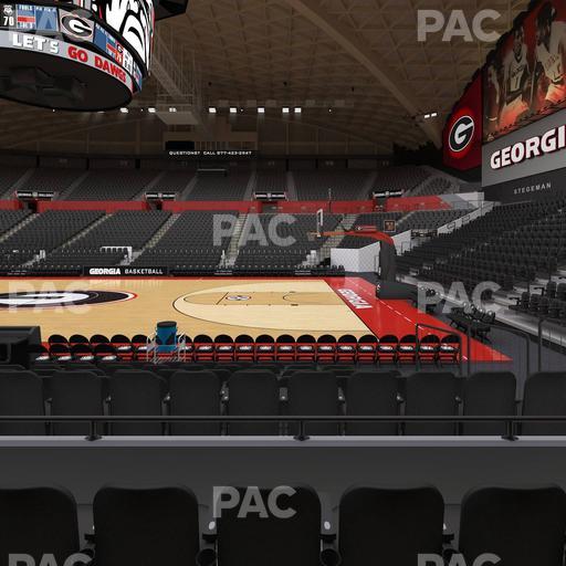 Stegeman Coliseum - Section D Seat View