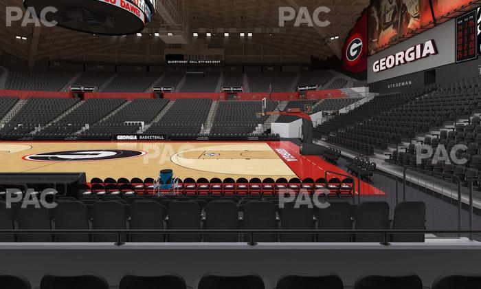 Stegeman Coliseum - Section D Seat View