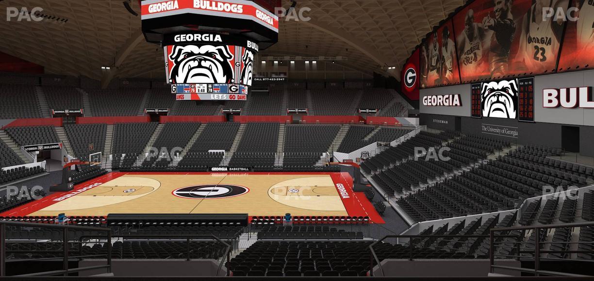 Stegeman Coliseum - Section Dd Seat View