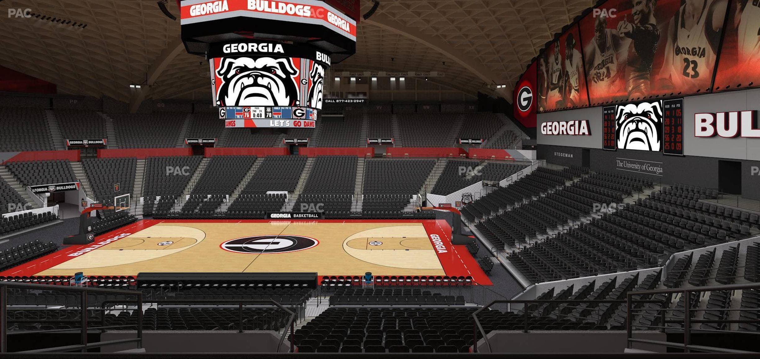 Stegeman Coliseum - Section Dd Seat View