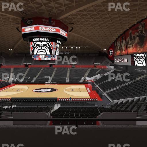 Stegeman Coliseum - Section Dd Seat View