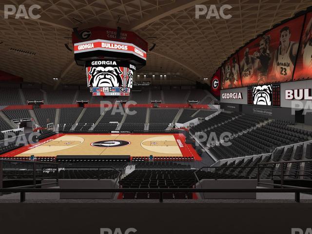 Stegeman Coliseum - Section Dd Seat View