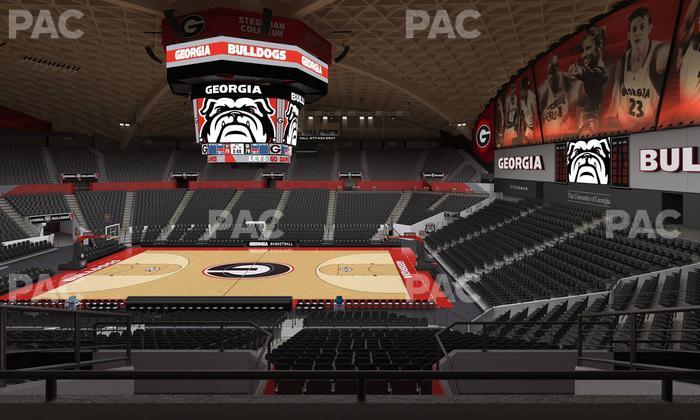 Stegeman Coliseum - Section Dd Seat View