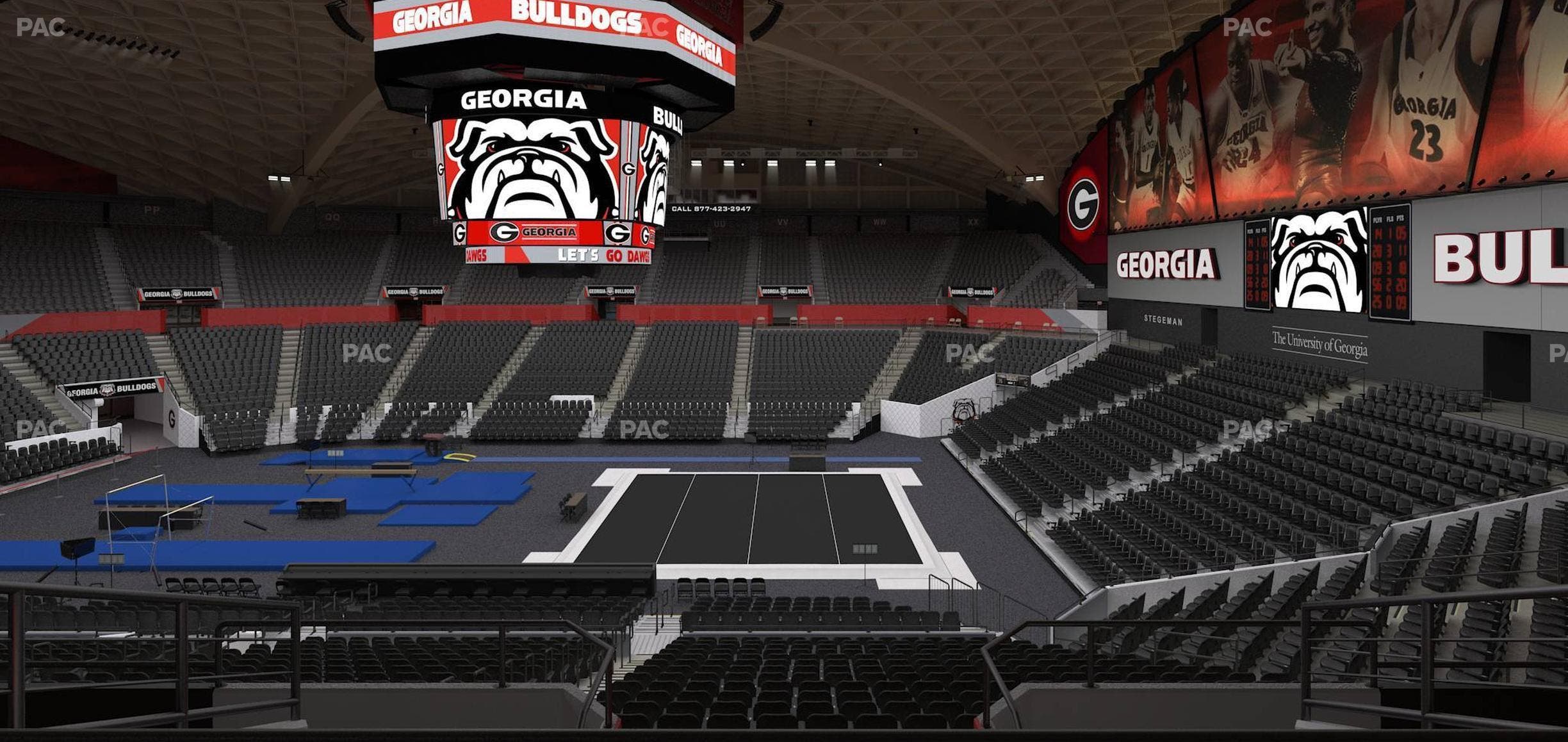 Stegeman Coliseum - Section Dd Seat View