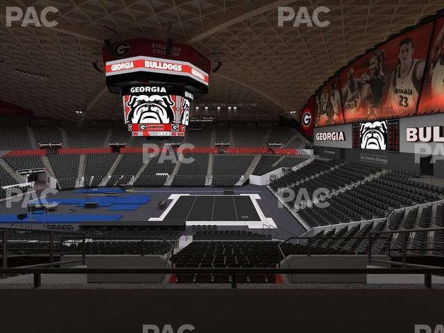 Stegeman Coliseum - Section Dd Seat View