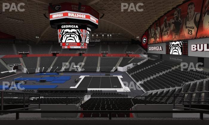 Stegeman Coliseum - Section Dd Seat View