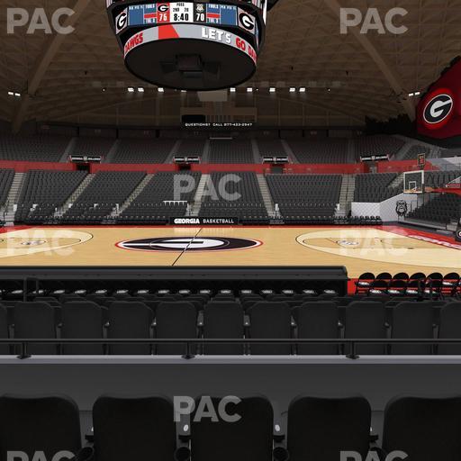 Stegeman Coliseum - Section E Seat View