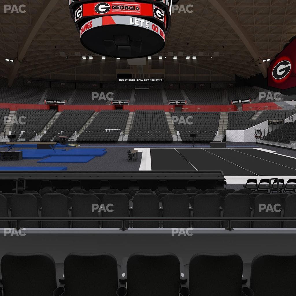 Stegeman Coliseum - Section E Seat View