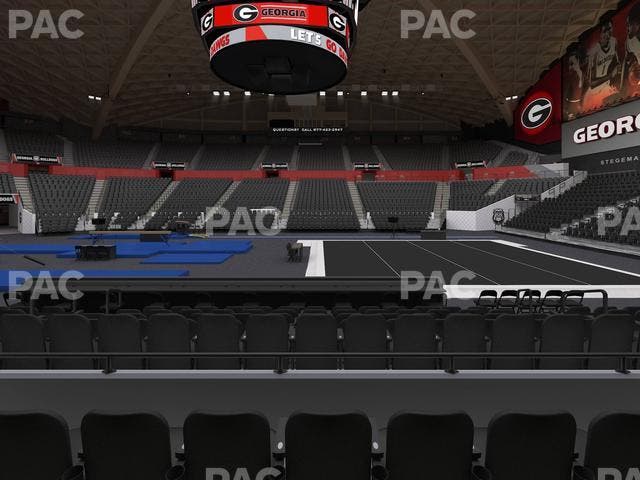 Stegeman Coliseum - Section E Seat View