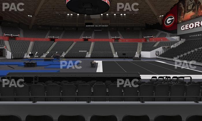 Stegeman Coliseum - Section E Seat View