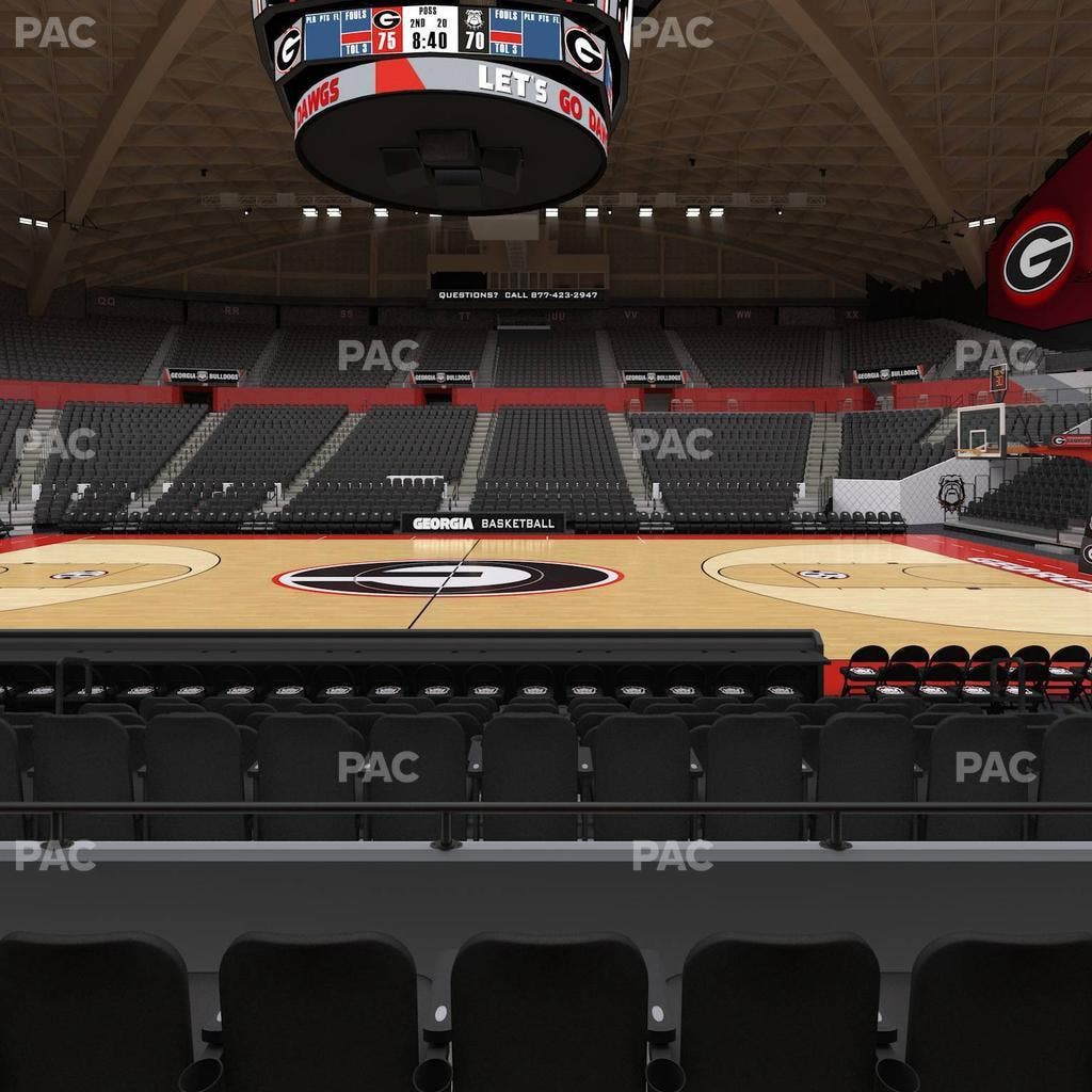 Stegeman Coliseum - Section E Seat View