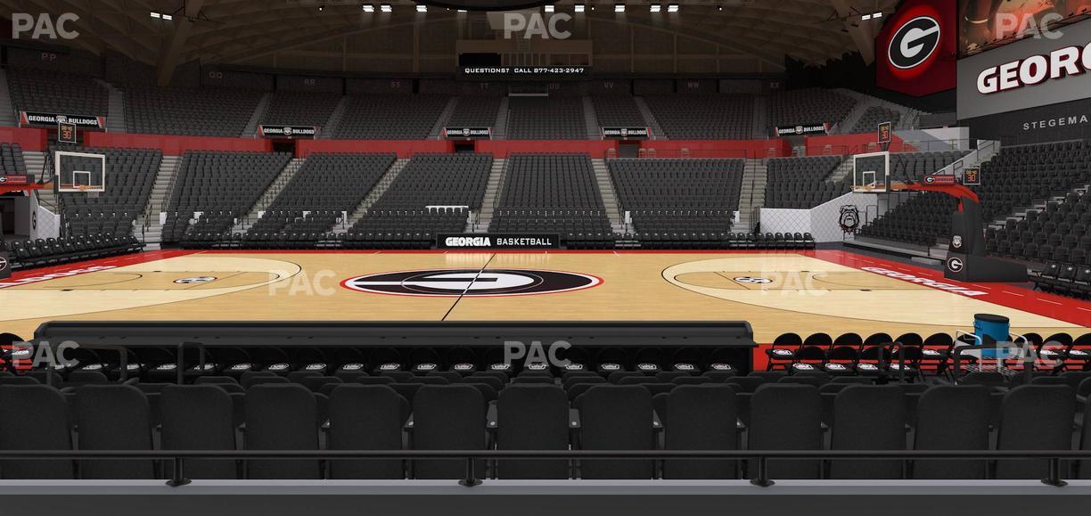 Stegeman Coliseum - Section E Seat View