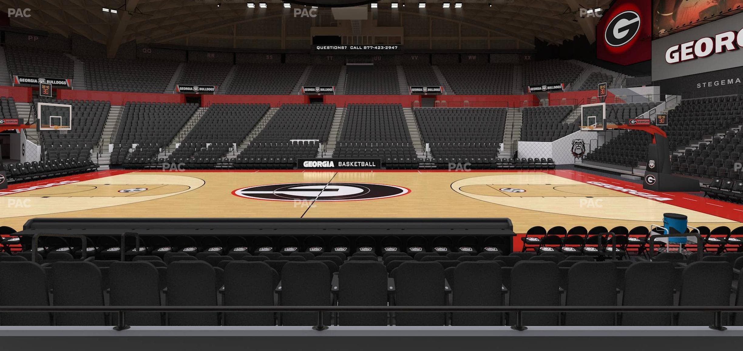 Stegeman Coliseum - Section E Seat View