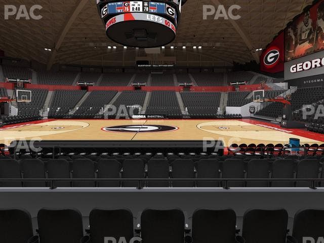 Stegeman Coliseum - Section E Seat View