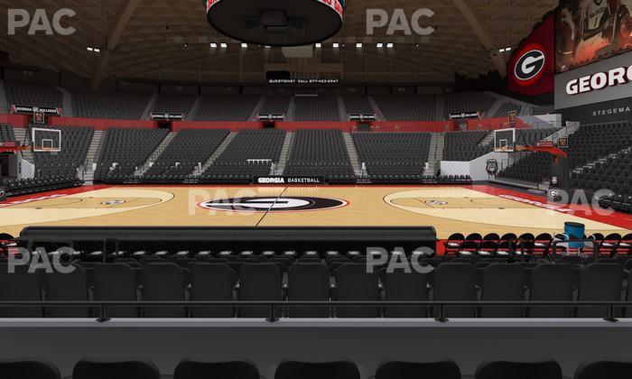 Stegeman Coliseum - Section E Seat View