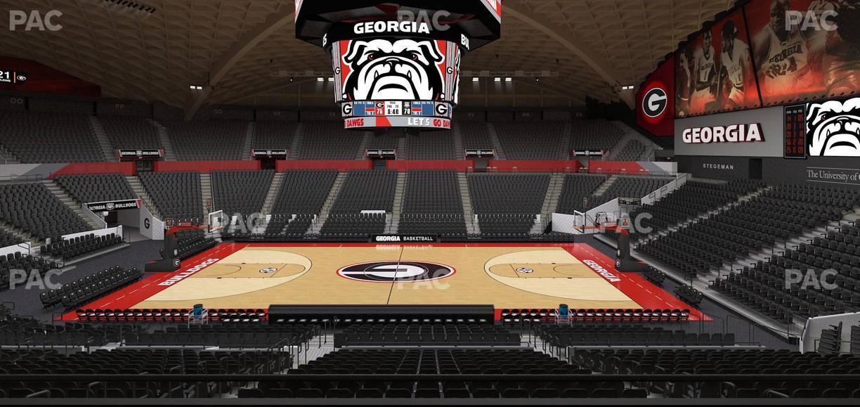 Stegeman Coliseum - Section Ee Seat View