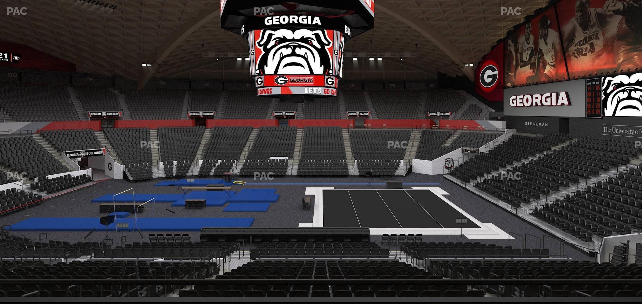 Stegeman Coliseum - Section Ee Seat View