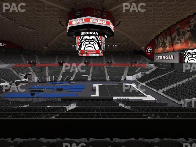 Stegeman Coliseum - Section Ee Seat View