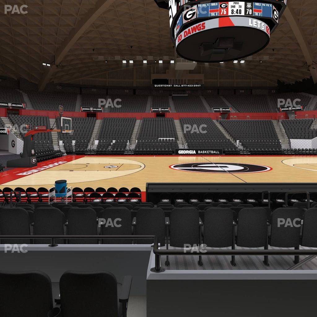 Stegeman Coliseum - Section F Seat View