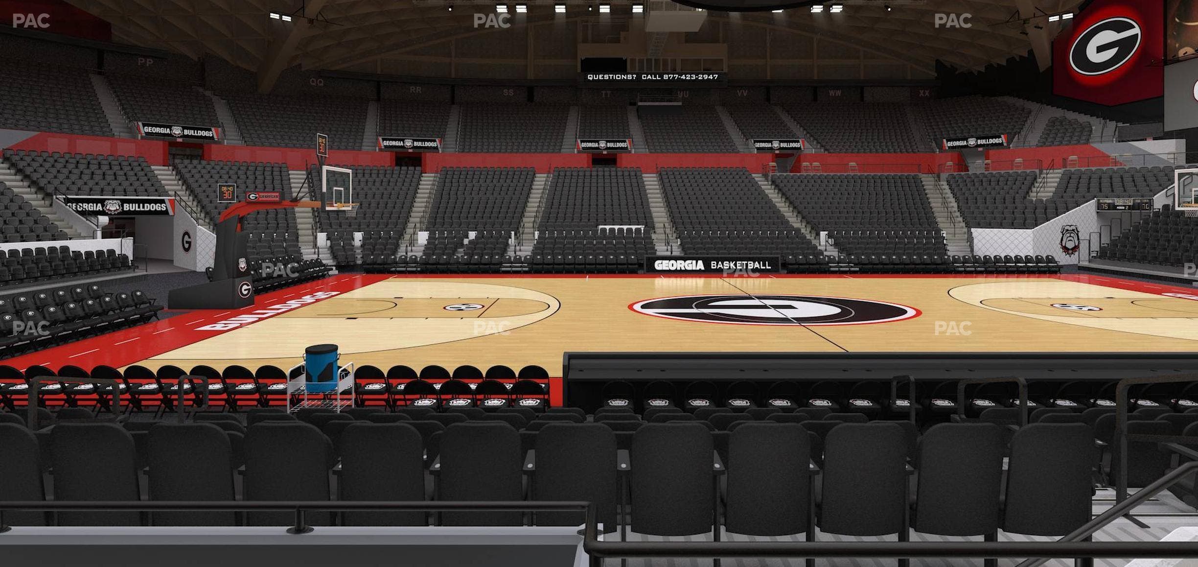 Stegeman Coliseum - Section F Seat View