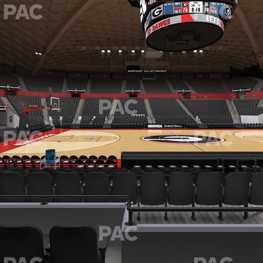 Stegeman Coliseum - Section F Seat View