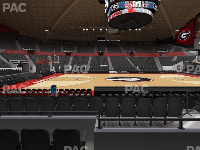 Stegeman Coliseum - Section F Seat View
