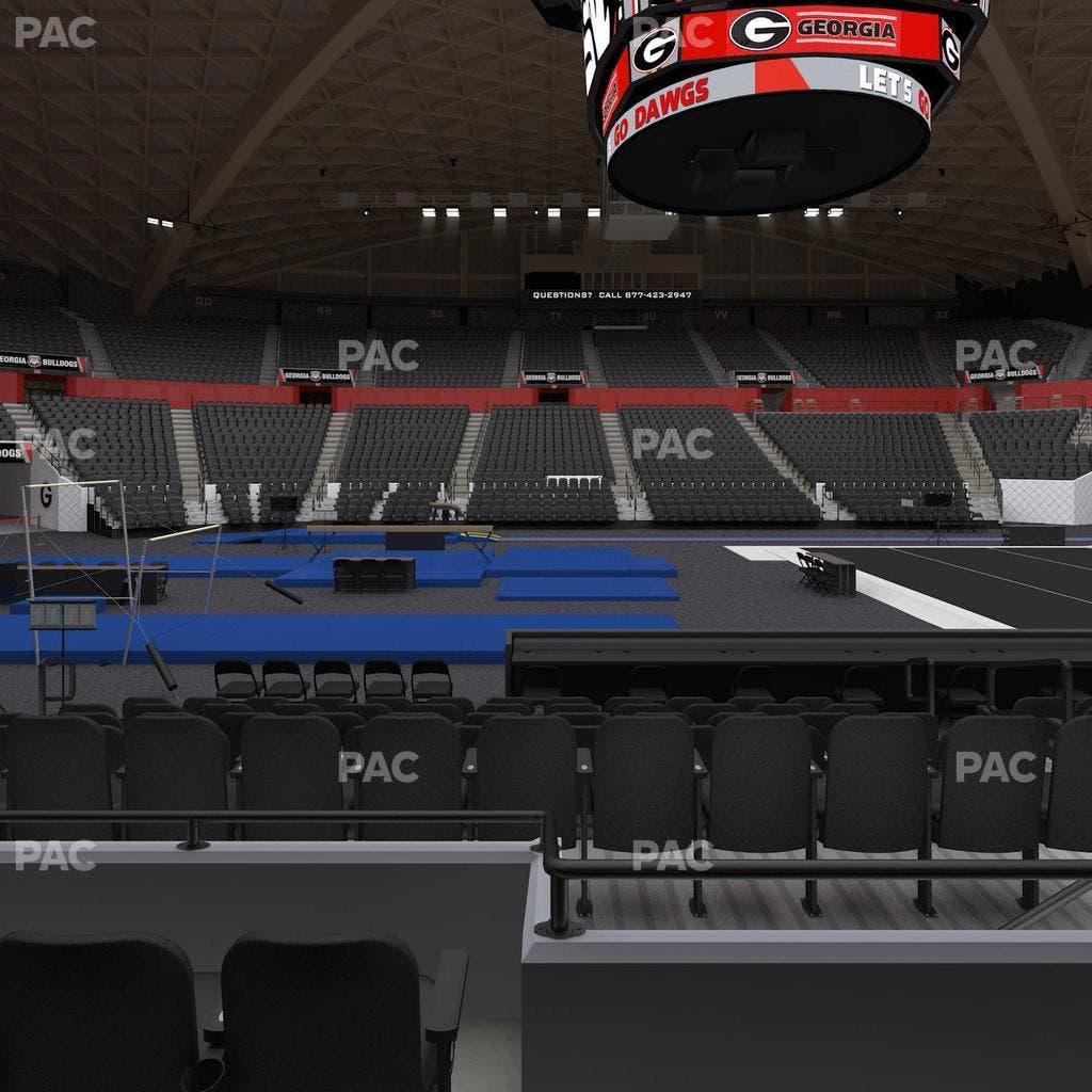 Stegeman Coliseum - Section F Seat View