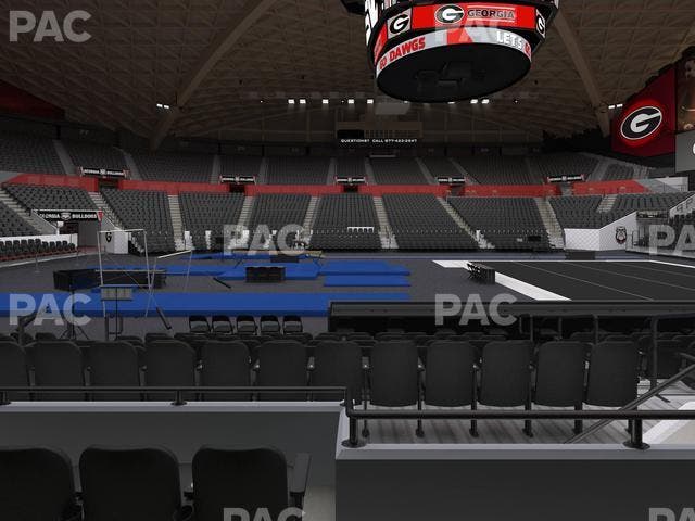 Stegeman Coliseum - Section F Seat View