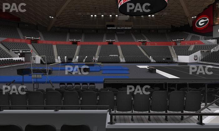 Stegeman Coliseum - Section F Seat View
