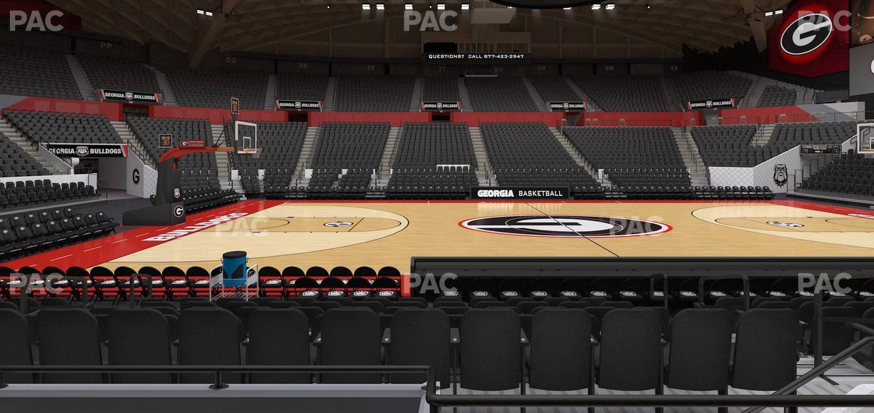 Stegeman Coliseum - Section F Seat View