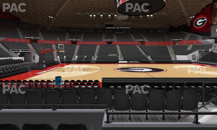 Stegeman Coliseum - Section F Seat View