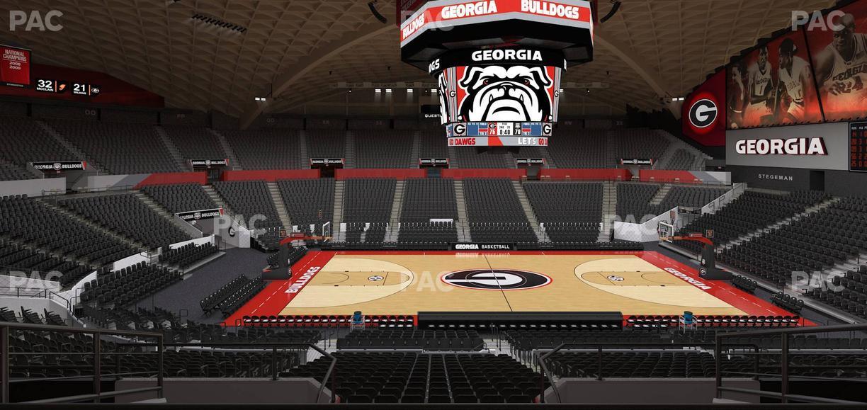Stegeman Coliseum - Section Ff Seat View