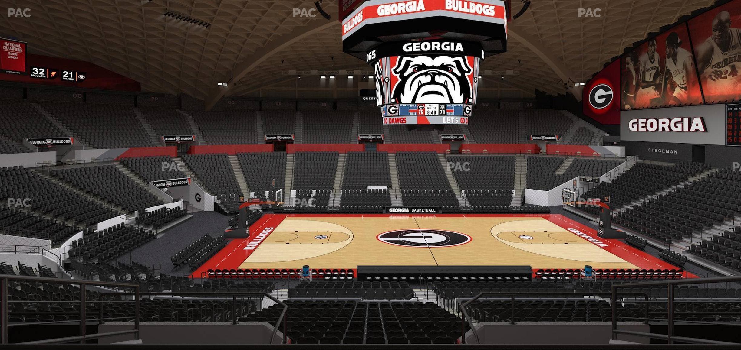 Stegeman Coliseum - Section Ff Seat View
