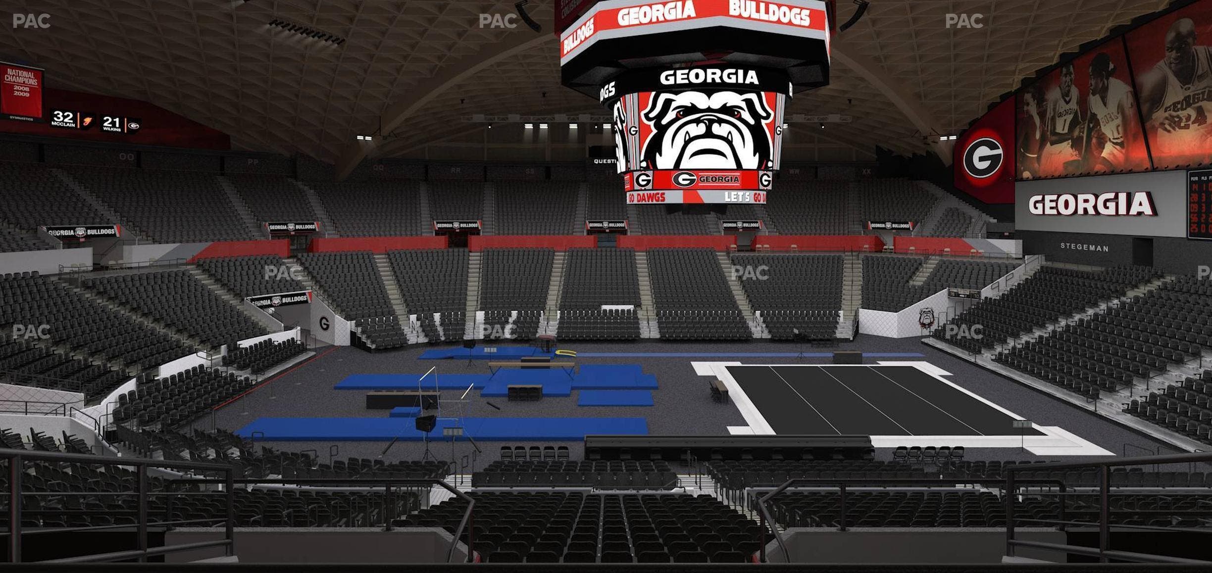 Stegeman Coliseum - Section Ff Seat View
