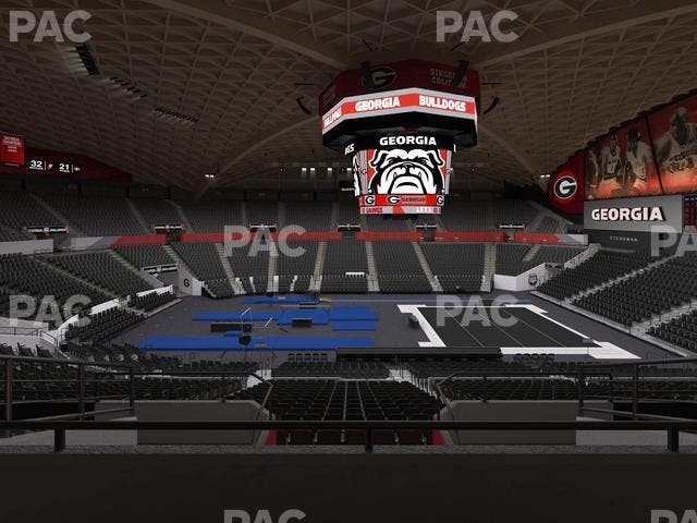 Stegeman Coliseum - Section Ff Seat View