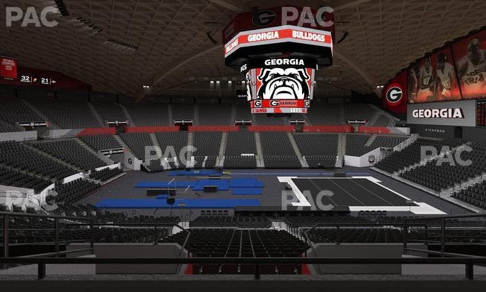 Stegeman Coliseum - Section Ff Seat View