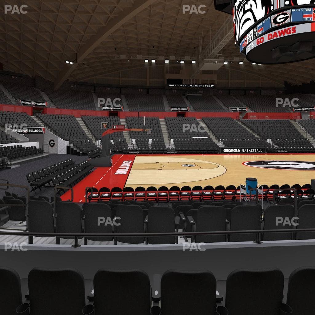 Stegeman Coliseum - Section G Seat View