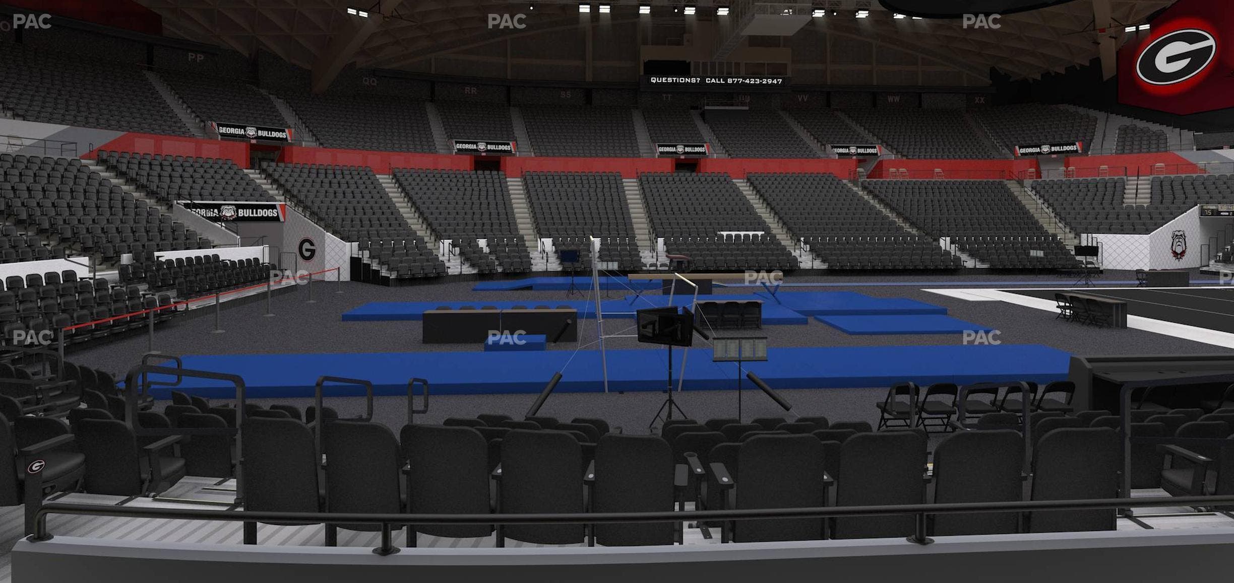 Stegeman Coliseum - Section G Seat View