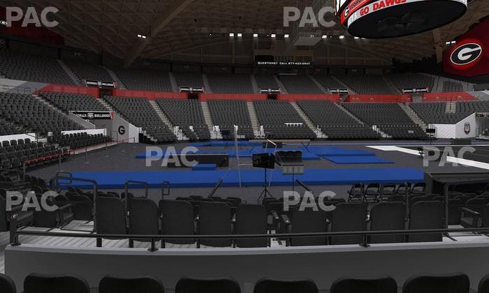 Stegeman Coliseum - Section G Seat View