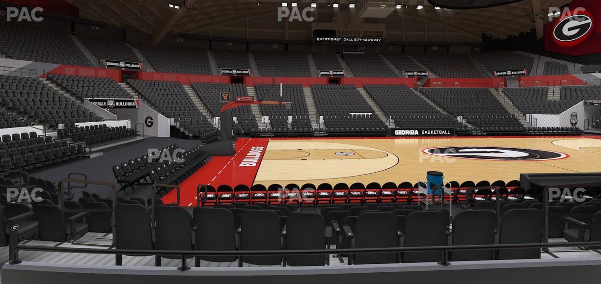 Stegeman Coliseum - Section G Seat View