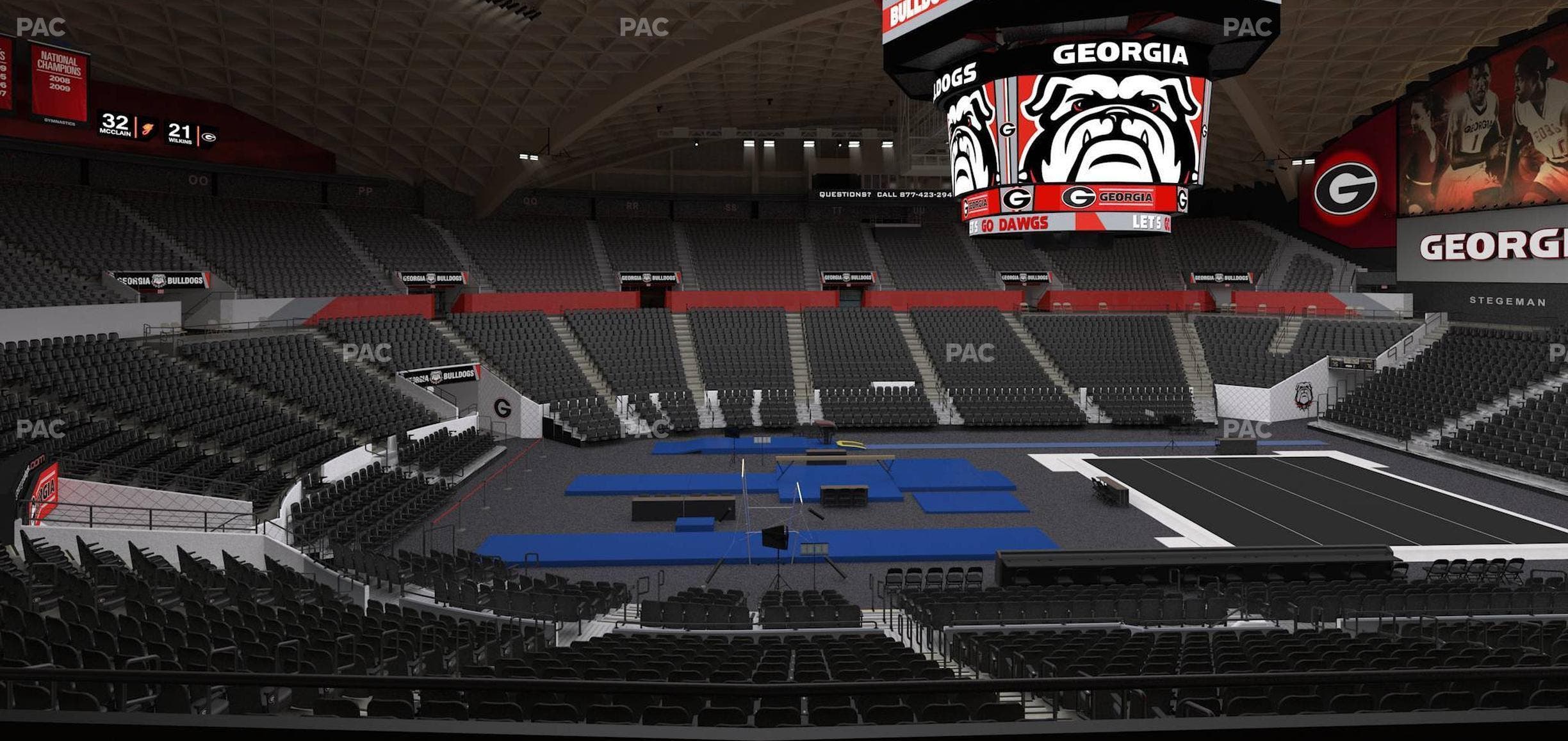 Stegeman Coliseum - Section Gg Seat View