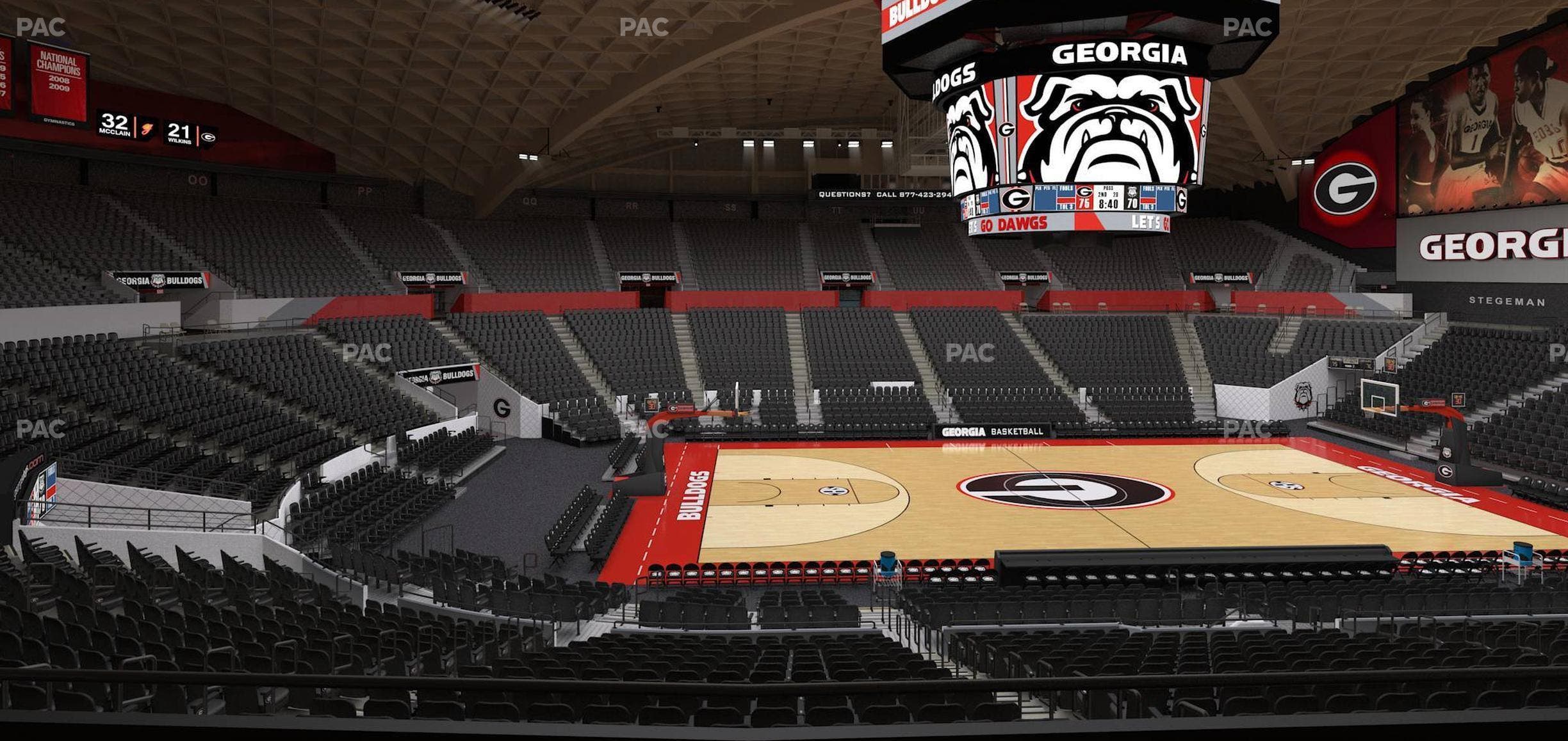 Stegeman Coliseum - Section Gg Seat View