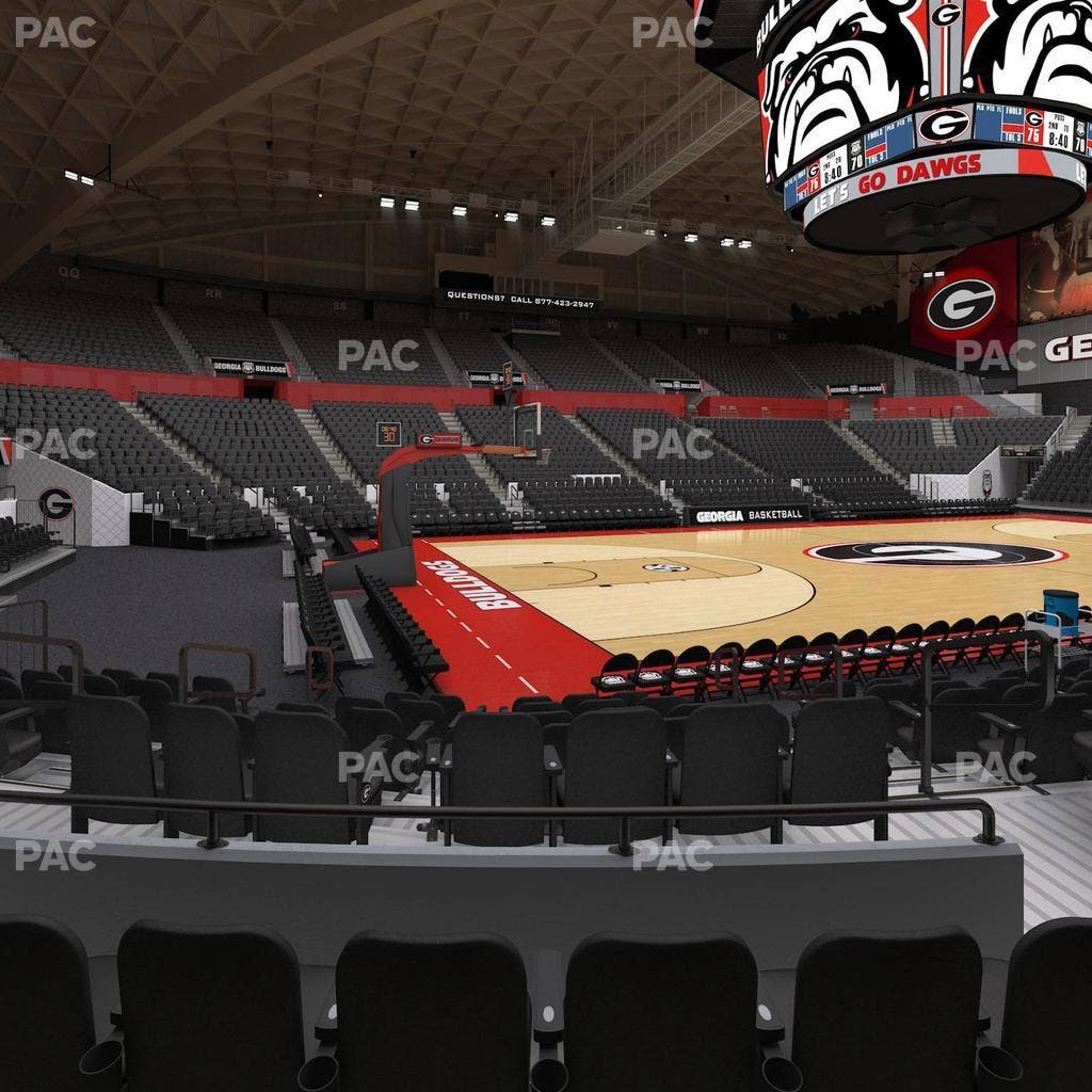Stegeman Coliseum - Section H Seat View