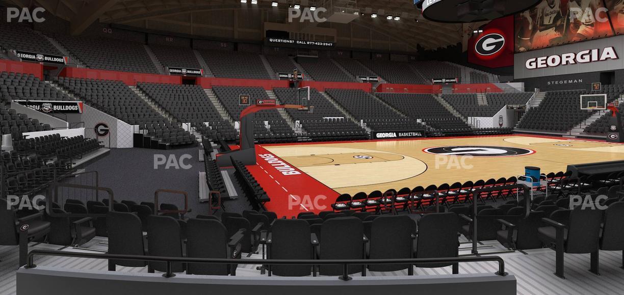 Stegeman Coliseum - Section H Seat View
