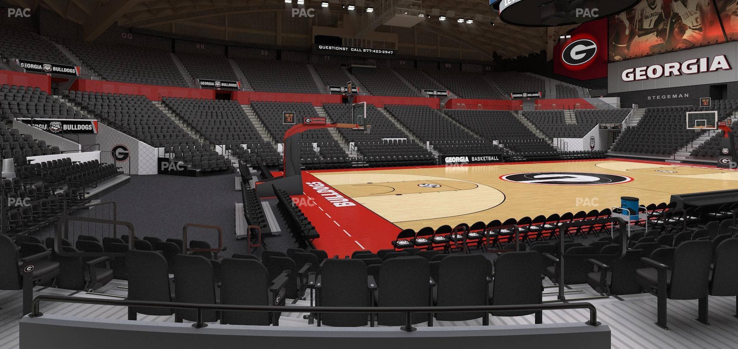 Stegeman Coliseum - Section H Seat View