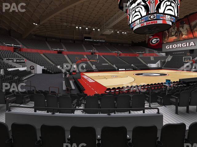 Stegeman Coliseum - Section H Seat View